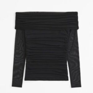 Abercrombie Black Off-Shoulder Top